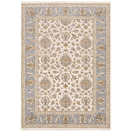 Oriental Weavers 3 in. x 7 ft. 6 in. Maharaja Machine-Made Ivory Rectangle Rug M5091Z160235ST
